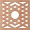 Ekena Millwork Chevron Wood Fretwork Pierced Ceiling Medallion, Cherry, 28"OD x 7 1/4"ID x 3/8"T CMWP28X28X0375CHCH - alternate 3